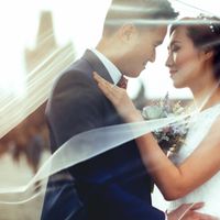 Wedding photo from Charles Bridge, Prague, Czech Republic