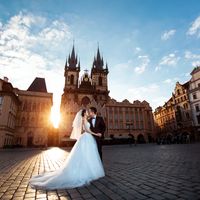Wedding photo from Old Town Hall, Prague, Czech Republic