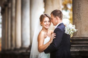 伊琳娜和叶夫根尼 Wedding couple in Royal Garden in Prague